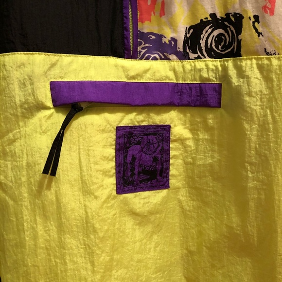 Alpine design L retro RARE windbreaker with pouch - Picture 3 of 5